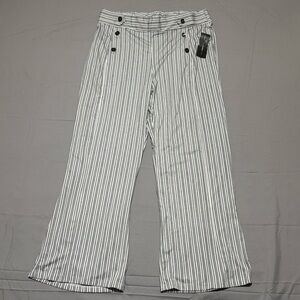 Robert Louis NWT Striped Wide Leg Sailor Pants L